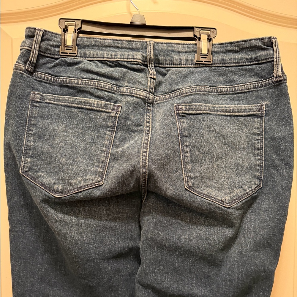 🌼NWT Simply Vera Vera Wang Dark Blue Mid-Rise Straight Leg Jeans - Picture 4 of 6